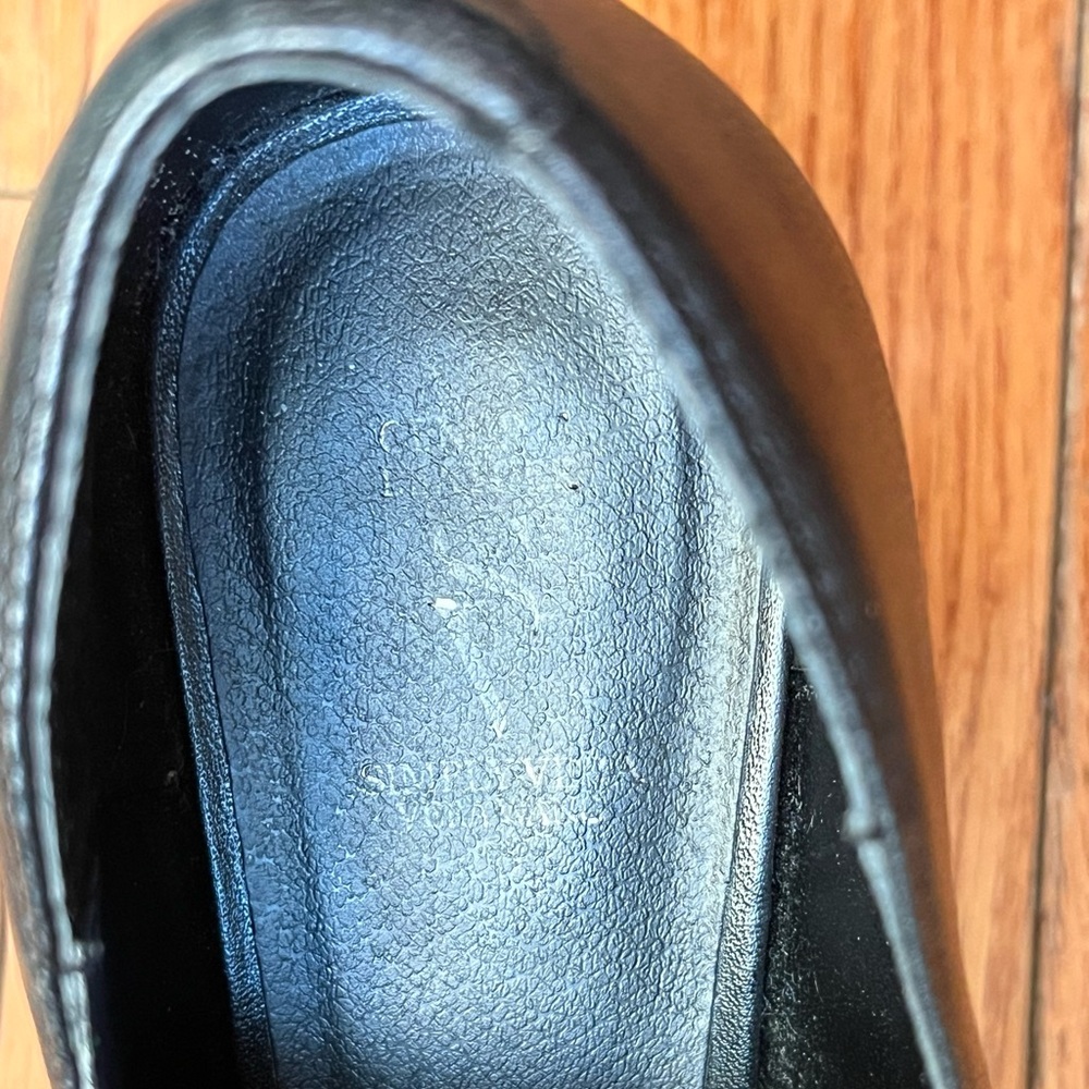 Simply Vera Wang Black Leather Stiletto Mules - Picture 6 of 10